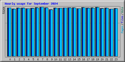 Hourly usage for September 2024