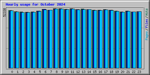 Hourly usage for October 2024